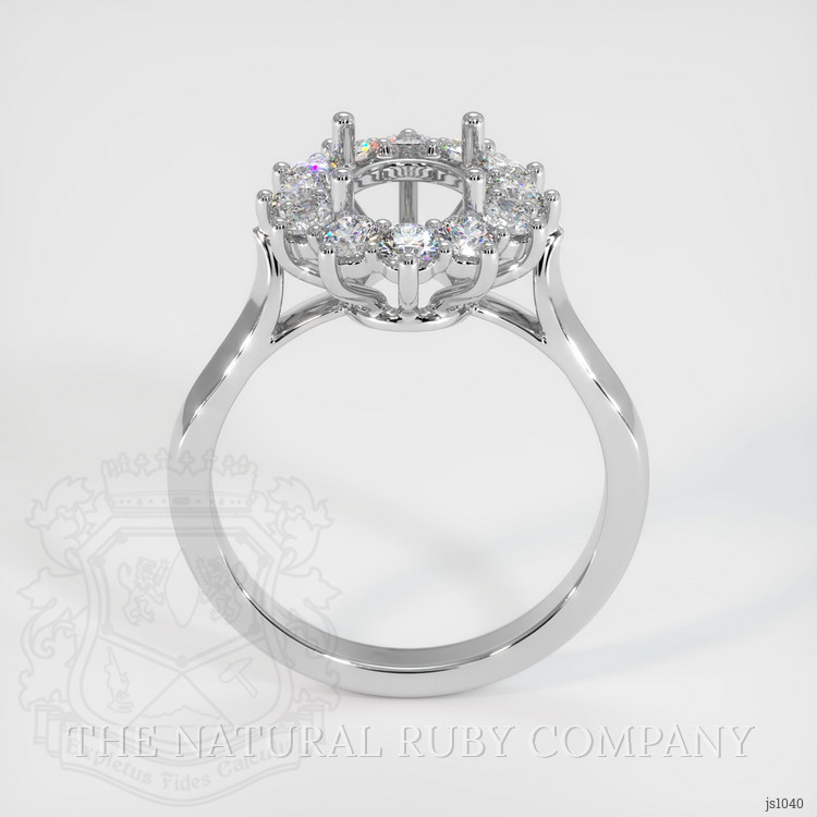 10K White Gold Antique Style Ring Setting