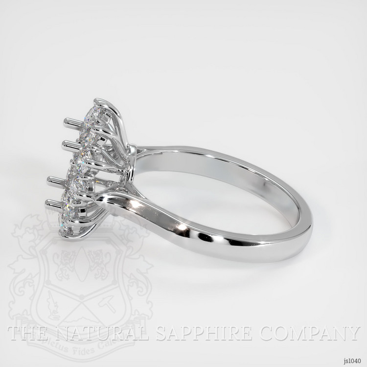 14K White Gold Antique Style Ring Setting