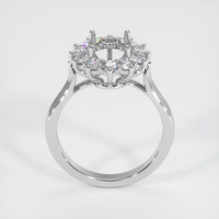 14K White Gold Antique Style Ring Setting Image
