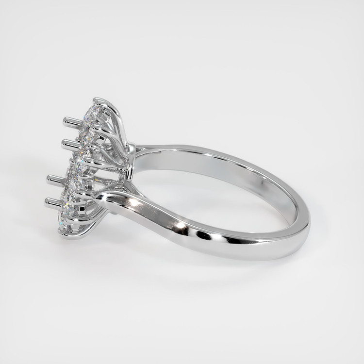 18K White Gold Antique Style Ring Setting