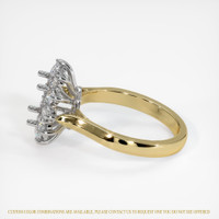 14K White & Yellow Antique Style Ring Setting Image