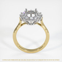 14K White & Yellow Antique Style Ring Setting Image