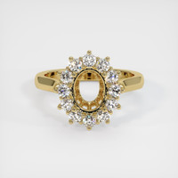 14K Yellow Gold Antique Style Ring Setting Image