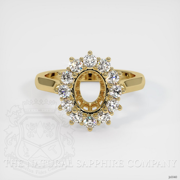 14K Yellow Gold Antique Style Ring Setting