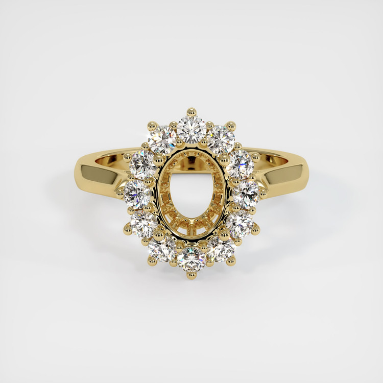 14K Yellow Gold Antique Style Ring Setting