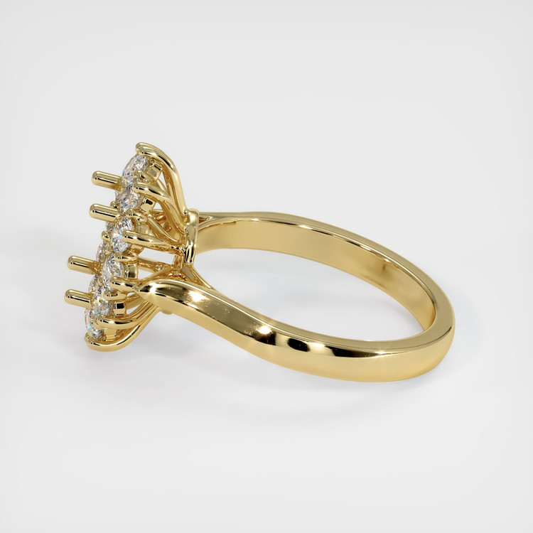 14K Yellow Gold Antique Style Ring Setting