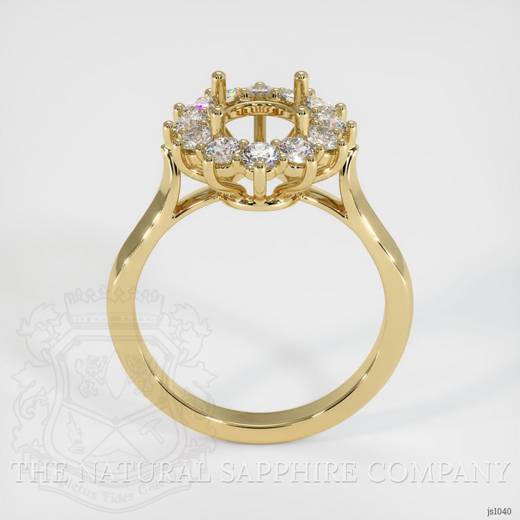 14K Yellow Gold Antique Style Ring Setting