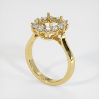 18K Yellow Gold Antique Style Ring Setting Video