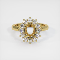 18K Yellow Gold Antique Style Ring Setting Image