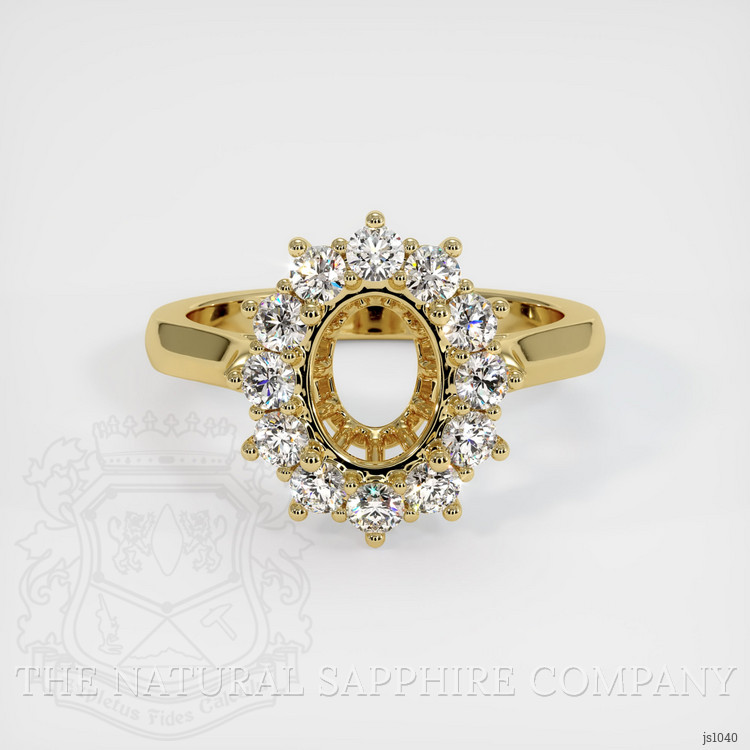 18K Yellow Gold Antique Style Ring Setting