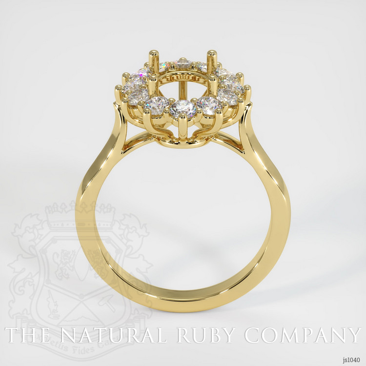 18K Yellow Gold Antique Style Ring Setting