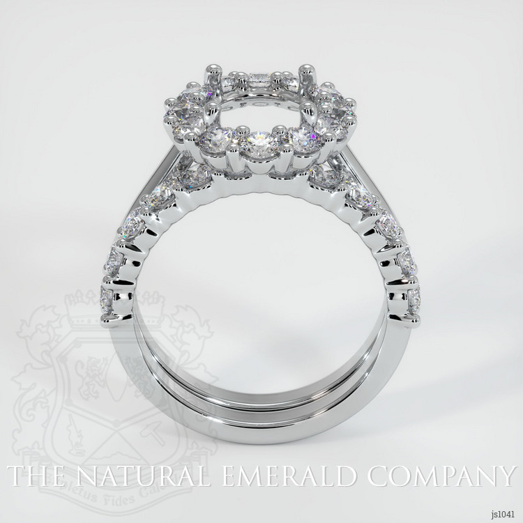 Platinum 950 Halo Ring Setting
