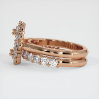 18K Rose Gold Halo Ring Setting Image