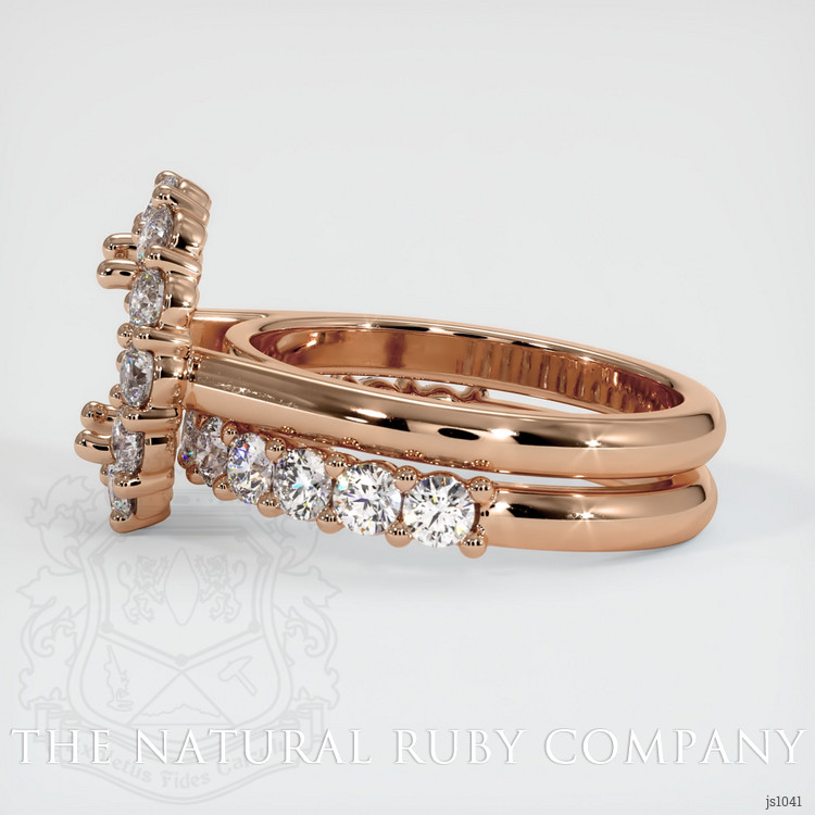 18K Rose Gold Halo Ring Setting