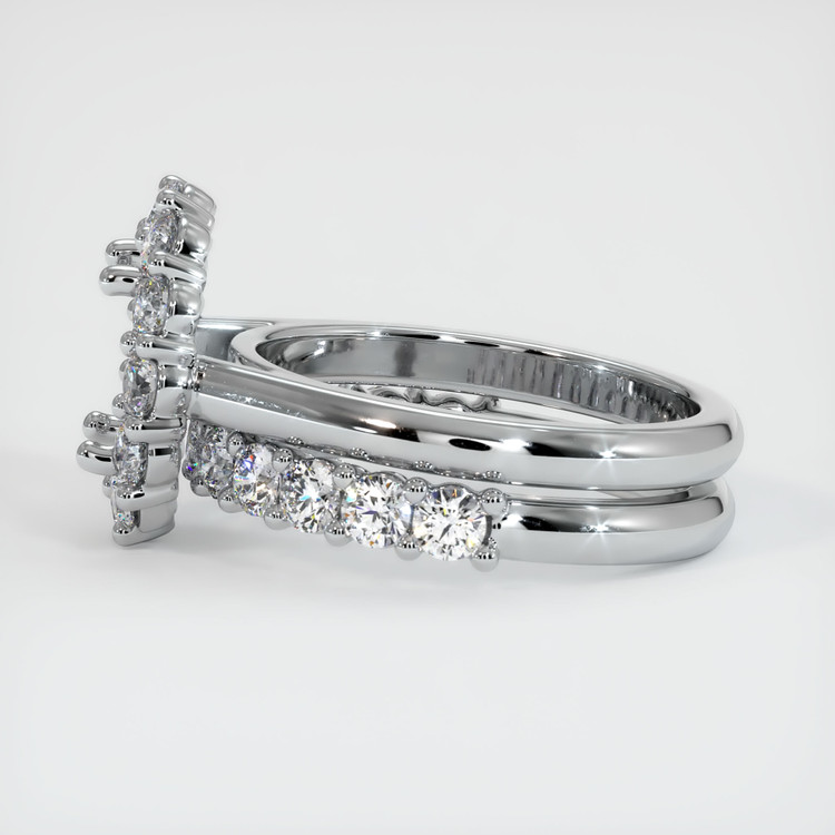 10K White Gold Halo Ring Setting