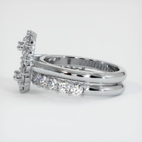 18K White Gold Halo Ring Setting Image