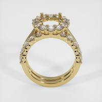 10K Yellow Gold Halo Ring Setting Image
