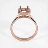 14K Rose Gold Pave Ring Setting Image