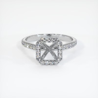 Silver Pave Ring Setting Image