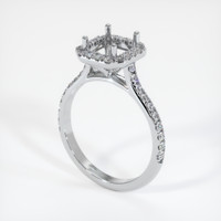 10K White Gold Pave Ring Setting Video