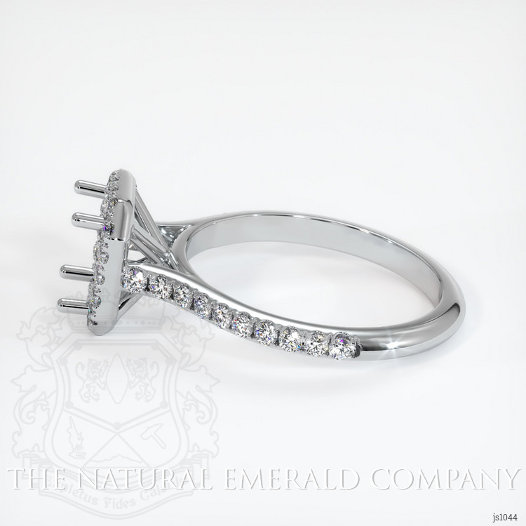 18K White Gold Pave Ring Setting