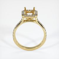 18K Yellow Gold Pave Ring Setting Image