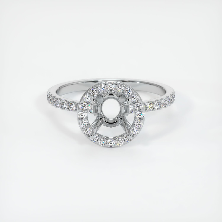 Platinum 950 Pave Ring Setting