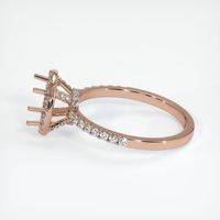 14K Rose Gold Pave Ring Setting Image
