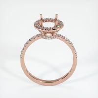 14K Rose Gold Pave Ring Setting Image