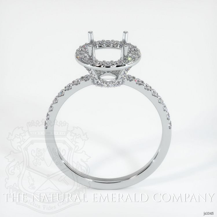 18K White Gold Pave Ring Setting