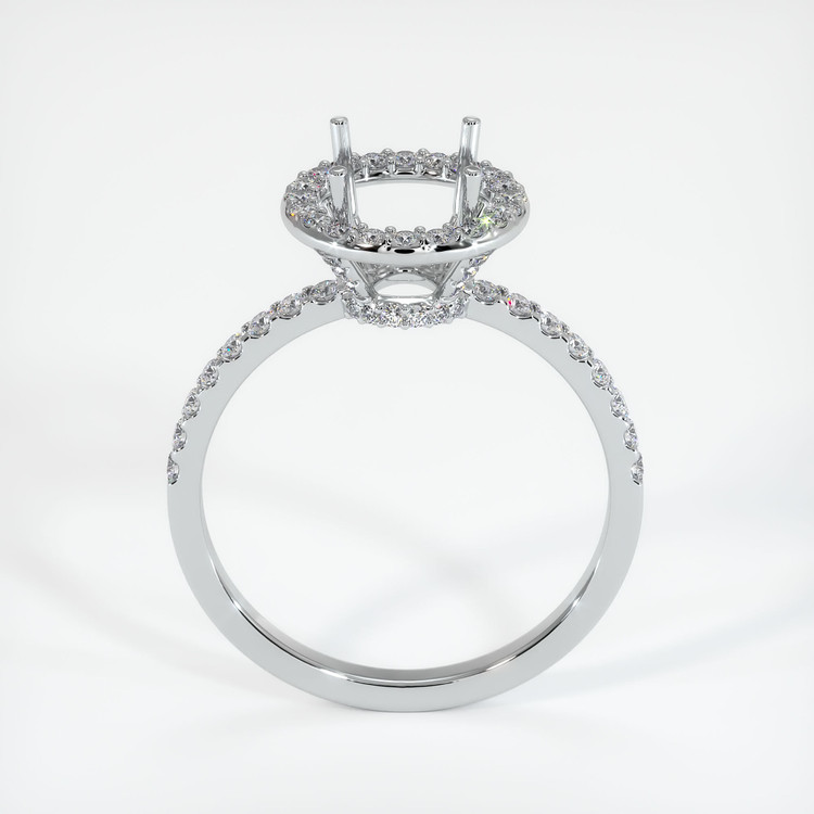 18K White Gold Pave Ring Setting