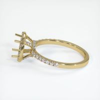 14K Yellow Gold Pave Ring Setting Image