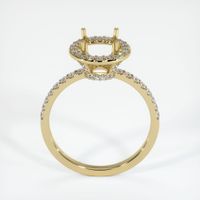 14K Yellow Gold Pave Ring Setting Image