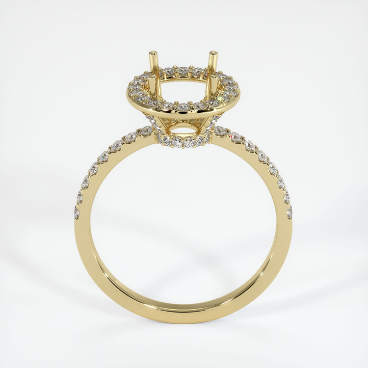 14K Yellow Gold Pave Ring Setting