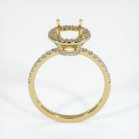 18K Yellow Gold Pave Ring Setting Image