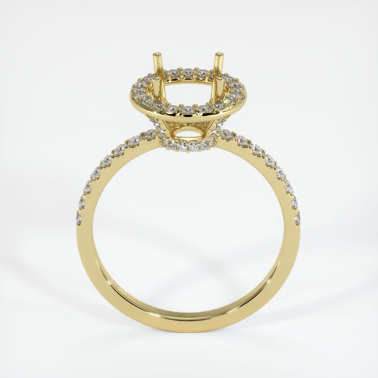 18K Yellow Gold Pave Ring Setting
