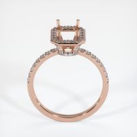 14K Rose Gold Pave Ring Setting Image