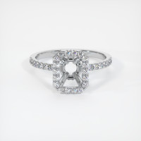 Silver Pave Ring Setting Image