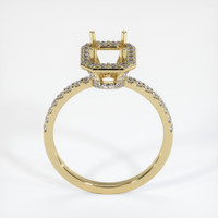 10K Yellow Gold Pave Ring Setting Image