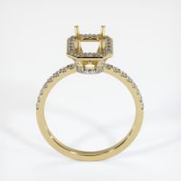 14K Yellow Gold Pave Ring Setting Image