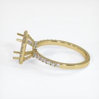 18K Yellow Gold Pave Ring Setting Image