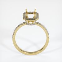 18K Yellow Gold Pave Ring Setting Image