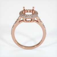 14K Rose Gold Pave Ring Setting Image