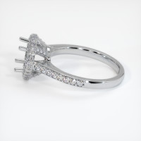 14K White Gold Pave Ring Setting Image