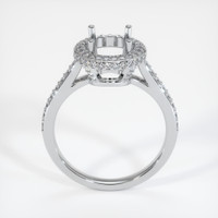 14K White Gold Pave Ring Setting Image