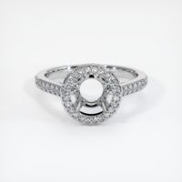 18K White Gold Pave Ring Setting Image