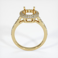 14K Yellow Gold Pave Ring Setting Image
