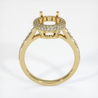 18K Yellow Gold Pave Ring Setting Image