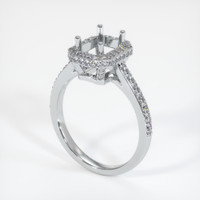 10K White Gold Pave Ring Setting Video