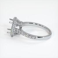 14K White Gold Pave Ring Setting Image